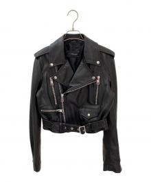 Manokhi（マノーキ）の古着「ダブルライダースジャケット」｜ブラック