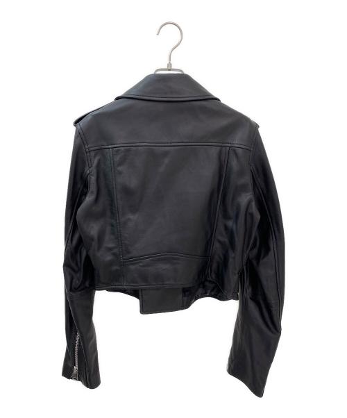 Manokhi（マノーキ）Manokhi (マノーキ) ダブルライダースジャケット ブラック サイズ:Lの古着・服飾アイテム