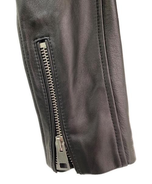 Manokhi（マノーキ）Manokhi (マノーキ) ダブルライダースジャケット ブラック サイズ:Lの古着・服飾アイテム