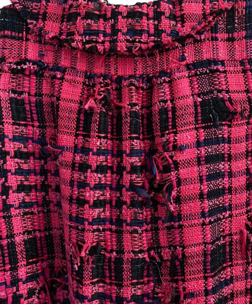 CHANEL（シャネル）CHANEL (シャネル) ノースリーブツイードワンピース ショッキングピンク サイズ:36の古着・服飾アイテム