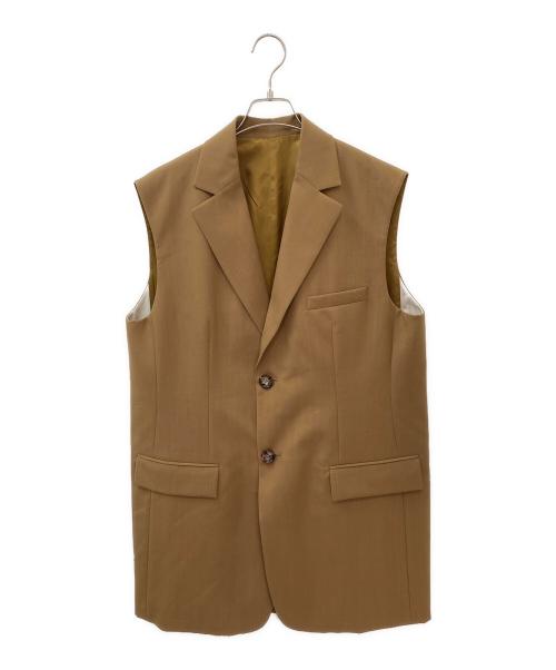 MARNI（マルニ）MARNI (マルニ) ロングジレ ブラウン サイズ:42の古着・服飾アイテム