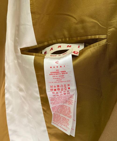 MARNI（マルニ）MARNI (マルニ) ロングジレ ブラウン サイズ:42の古着・服飾アイテム