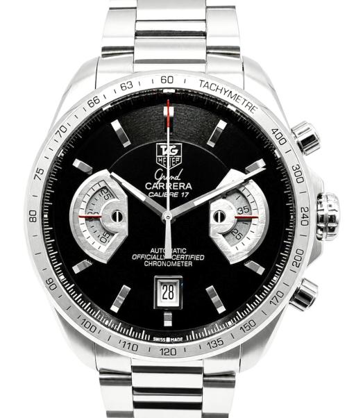 TAG Heuer（タグ・ホイヤー）TAG Heuer (タグ・ホイヤー) Grand Carrera グランドカレラ Ref.CAV511A 43mm 黒文字盤 黒文字盤 サイズ:43㎜/17㎝の古着・服飾アイテム
