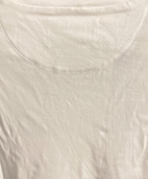 PRADA（プラダ）PRADA (プラダ) トライアングルロゴTシャツ  ホワイト サイズ:Mの古着・服飾アイテム
