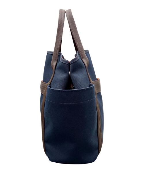 HERMES（エルメス）HERMES (エルメス) Sac de Pansage Groom サックドパンサージュ ネイビー×オレンジ系/D刻印：2019年製造/シルバー金具 ネイビー サイズ:PMの古着・服飾アイテム