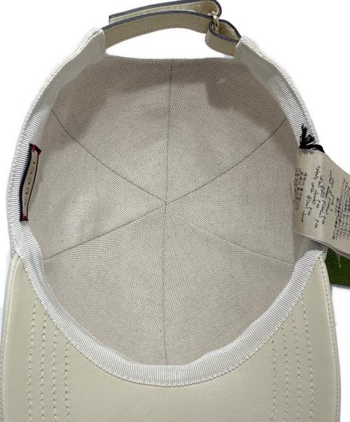 GUCCI（グッチ）GUCCI (グッチ) GGキャンバス ベースボールキャップ　	782120 ホワイト サイズ:Lの古着・服飾アイテム