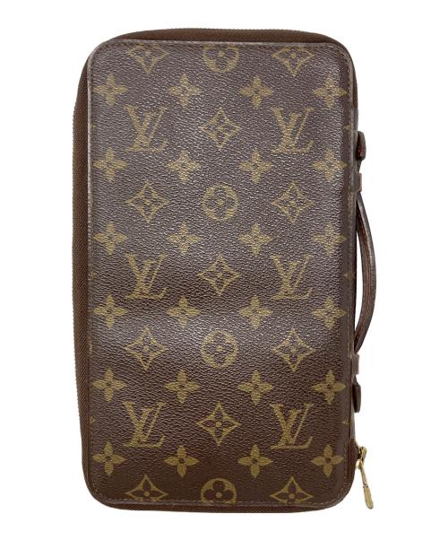 LOUIS VUITTON（ルイ ヴィトン）LOUIS VUITTON (ルイ ヴィトン) トラベルポーチ ブラウンの古着・服飾アイテム