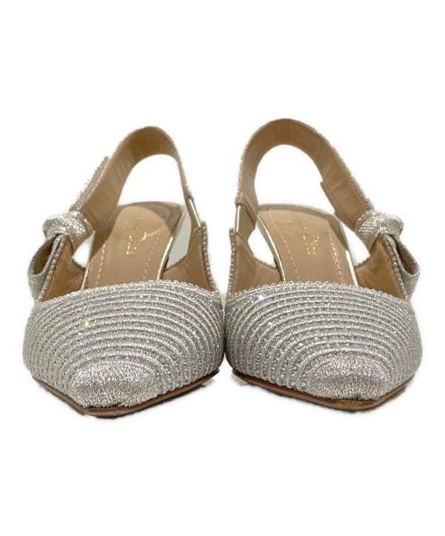 Christian Dior（クリスチャン ディオール）Christian Dior (クリスチャン ディオール) J'Adior スリングバック パンプス シルバー サイズ:35の古着・服飾アイテム
