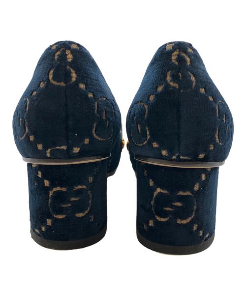 GUCCI（グッチ）GUCCI (グッチ) GUCCI Pump Shoes /GGパンプス ネイビー サイズ:35 1/2の古着・服飾アイテム