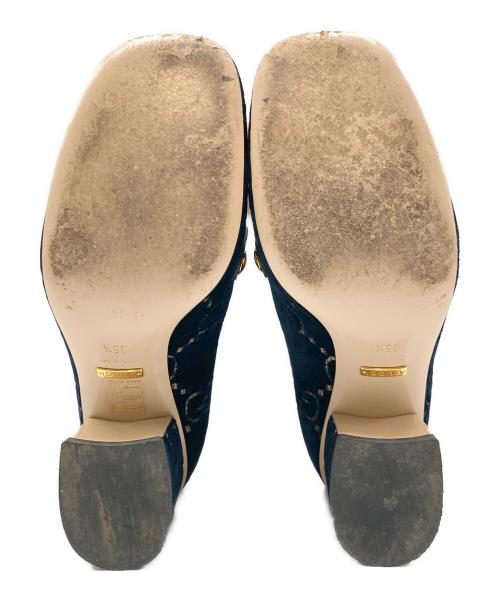 GUCCI（グッチ）GUCCI (グッチ) GUCCI Pump Shoes /GGパンプス ネイビー サイズ:35 1/2の古着・服飾アイテム