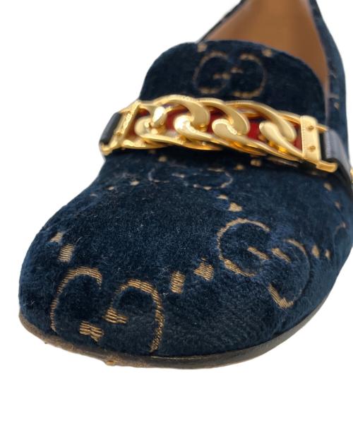 GUCCI（グッチ）GUCCI (グッチ) GUCCI Pump Shoes /GGパンプス ネイビー サイズ:35 1/2の古着・服飾アイテム