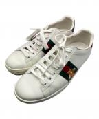 GUCCIグッチ）の古着「エンブロイダリー付き ウィメンズ スニーカー」｜ホワイト