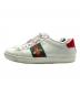GUCCI (グッチ) エンブロイダリー付き ウィメンズ スニーカー ホワイト サイズ:361/2：35000円