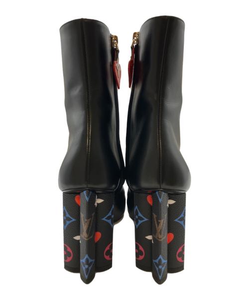 LOUIS VUITTON（ルイ ヴィトン）LOUIS VUITTON (ルイ ヴィトン) LV Silhouette Ankle Boot/サイドジップブーツ ブラック サイズ:37の古着・服飾アイテム
