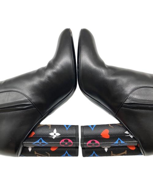 LOUIS VUITTON（ルイ ヴィトン）LOUIS VUITTON (ルイ ヴィトン) LV Silhouette Ankle Boot/サイドジップブーツ ブラック サイズ:37の古着・服飾アイテム