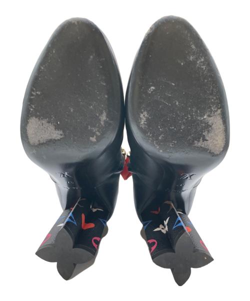 LOUIS VUITTON（ルイ ヴィトン）LOUIS VUITTON (ルイ ヴィトン) LV Silhouette Ankle Boot/サイドジップブーツ ブラック サイズ:37の古着・服飾アイテム