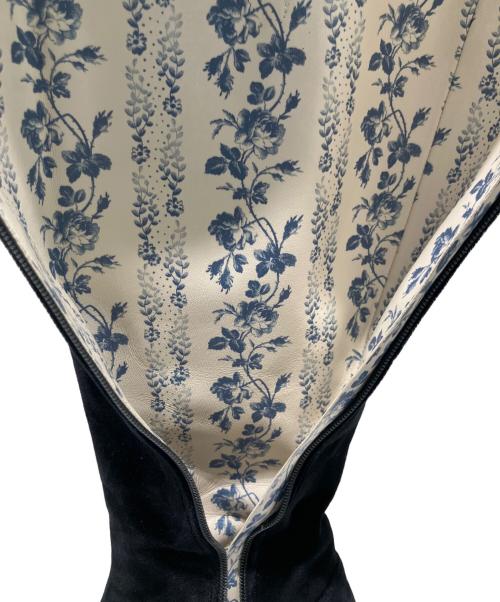 GUCCI（グッチ）GUCCI (グッチ) Gucci GG Marmont Velvet Knee-High Boots/ロングブーツ ブラック サイズ:36の古着・服飾アイテム