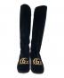 GUCCI (グッチ) Gucci GG Marmont Velvet Knee-High Boots/ロングブーツ ブラック サイズ:36：30000円