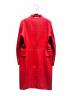 HERMES (エルメス) レザーコート レッド サイズ:38：250000円