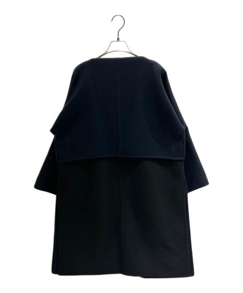 HERMES（エルメス）HERMES (エルメス) レザー切替スリットコート 2H0114DB ネイビー サイズ:34の古着・服飾アイテム