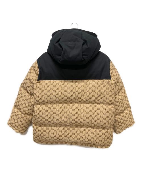 GUCCI（グッチ）GUCCI (グッチ) THE NORTH FACE (ザ ノース フェイス) GG Padded Short Jacket/GGダウンジャケット ベージュ サイズ:XXSの古着・服飾アイテム