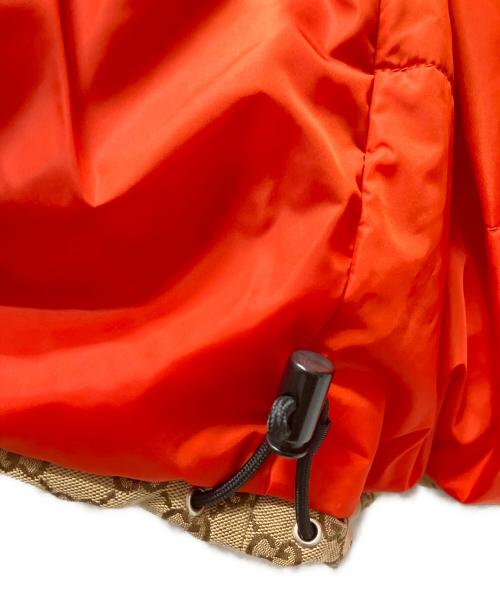 GUCCI（グッチ）GUCCI (グッチ) THE NORTH FACE (ザ ノース フェイス) GG Padded Short Jacket/GGダウンジャケット ベージュ サイズ:XXSの古着・服飾アイテム