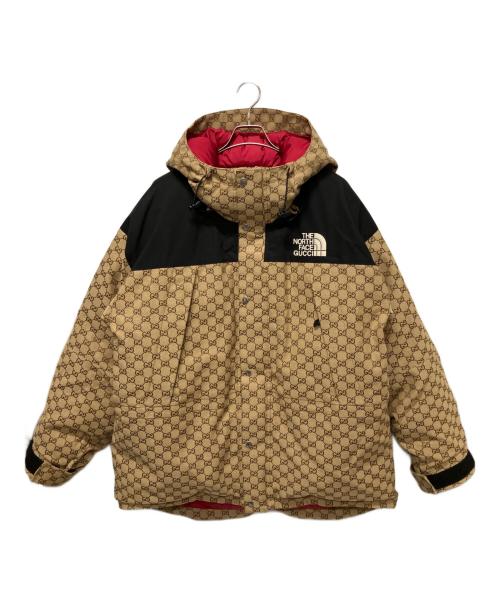 GUCCI（グッチ）GUCCI (グッチ) THE NORTH FACE (ザ ノース フェイス) 2021AW GG CANVAS Down Jacket/GGダウンジャケット ベージュ サイズ:XXXLの古着・服飾アイテム
