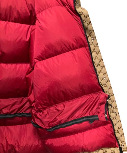 GUCCI（グッチ）GUCCI (グッチ) THE NORTH FACE (ザ ノース フェイス) 2021AW GG CANVAS Down Jacket/GGダウンジャケット ベージュ サイズ:XXXLの古着・服飾アイテム