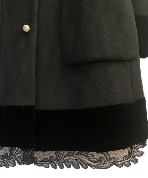 GUCCI（グッチ）GUCCI (グッチ) リボン付きロングコート ブラック サイズ:40の古着・服飾アイテム