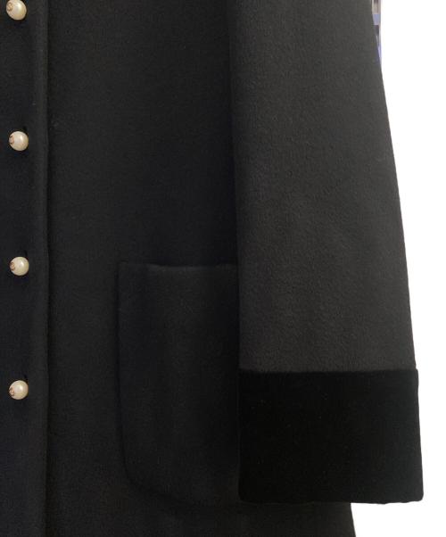 GUCCI（グッチ）GUCCI (グッチ) リボン付きロングコート ブラック サイズ:40の古着・服飾アイテム