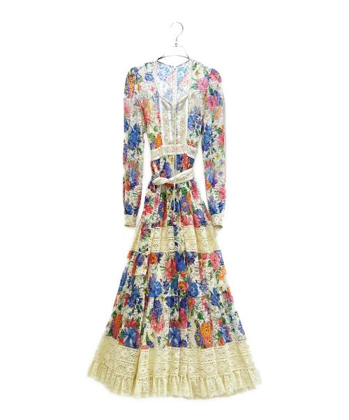 GUCCI（グッチ）GUCCI (グッチ) Floral Lace Dress/花柄レースワンピース/643434 ZAGH4 マルチカラー サイズ:38の古着・服飾アイテム