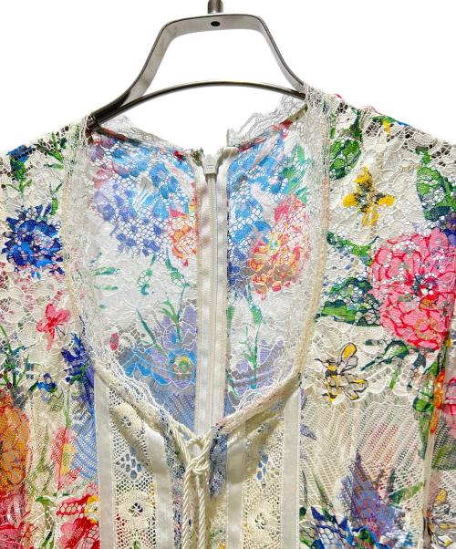 GUCCI（グッチ）GUCCI (グッチ) Floral Lace Dress/花柄レースワンピース/643434 ZAGH4 マルチカラー サイズ:38の古着・服飾アイテム
