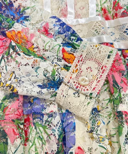 GUCCI（グッチ）GUCCI (グッチ) Floral Lace Dress/花柄レースワンピース/643434 ZAGH4 マルチカラー サイズ:38の古着・服飾アイテム