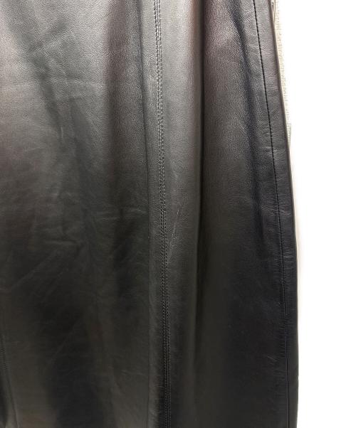 GUCCI（グッチ）GUCCI (グッチ) レザースカート ブラック サイズ:36の古着・服飾アイテム