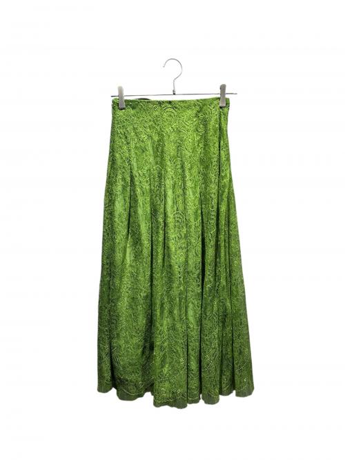GUCCI（グッチ）GUCCI (グッチ) THE NORTH FACE (ザ ノース フェイス) レーススカート/ロングスカート/	683879レイヤースカート/ グリーン サイズ:36の古着・服飾アイテム