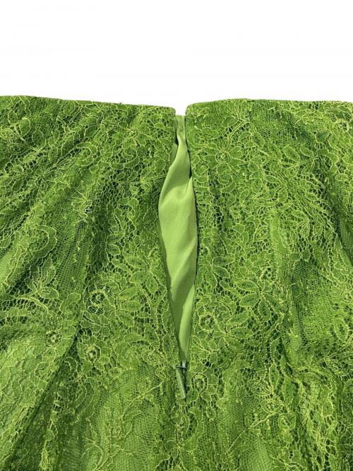 GUCCI（グッチ）GUCCI (グッチ) THE NORTH FACE (ザ ノース フェイス) レーススカート/ロングスカート/	683879レイヤースカート/ グリーン サイズ:36の古着・服飾アイテム