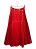 GUCCI (グッチ) レザースカート レッド サイズ:36：100000円