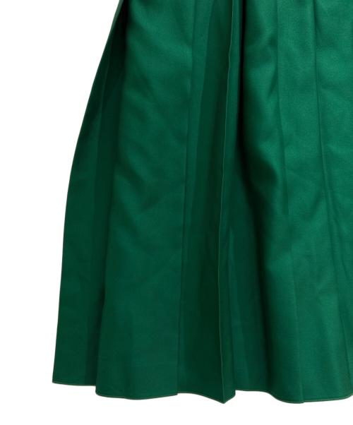 GUCCI（グッチ）GUCCI (グッチ) ベルト付きフリルワンピース グリーン サイズ:40の古着・服飾アイテム