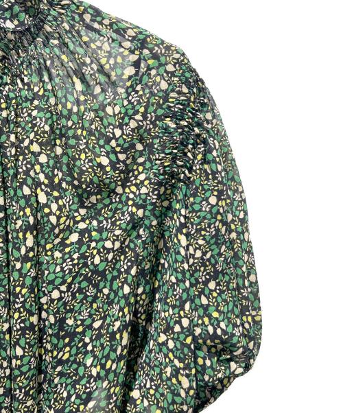 Christian Dior（クリスチャン ディオール）Christian Dior (クリスチャン ディオール) Floral Silk Dress/花柄シルクワンピース グリーン サイズ:36の古着・服飾アイテム