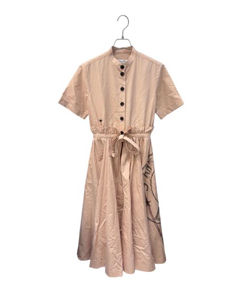Christian Dior（クリスチャン ディオール）Christian Dior (クリスチャン ディオール) パンツ付きシャツドレス ピンク サイズ:34の古着・服飾アイテム