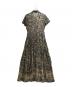 Christian Dior (クリスチャン ディオール) Brand de Paris Print Short Sleeve Dress/ブランド ドゥ パリ柄 半袖ワンピース/351R81A3294 オリーブ サイズ:34：150000円