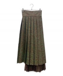 中古・古着通販】GUCCI (グッチ) GG柄ロングスカート パープル サイズ