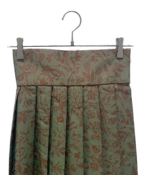 Christian Dior（クリスチャン ディオール）Christian Dior (クリスチャン ディオール) プリーツスカート グリーン サイズ:38の古着・服飾アイテム