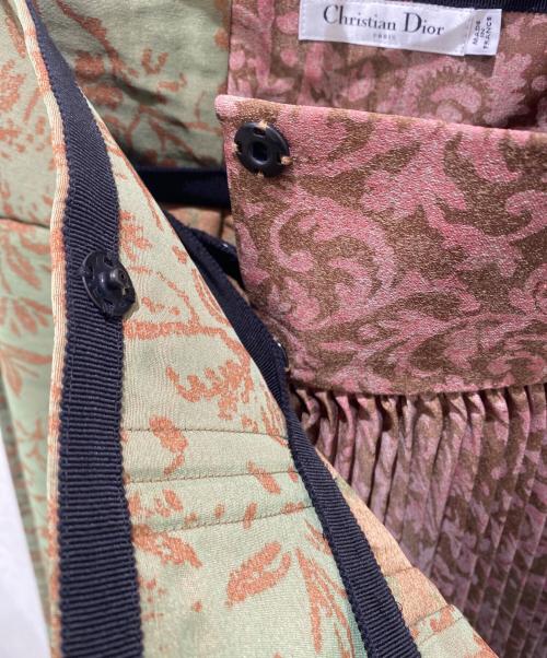 Christian Dior（クリスチャン ディオール）Christian Dior (クリスチャン ディオール) プリーツスカート グリーン サイズ:38の古着・服飾アイテム