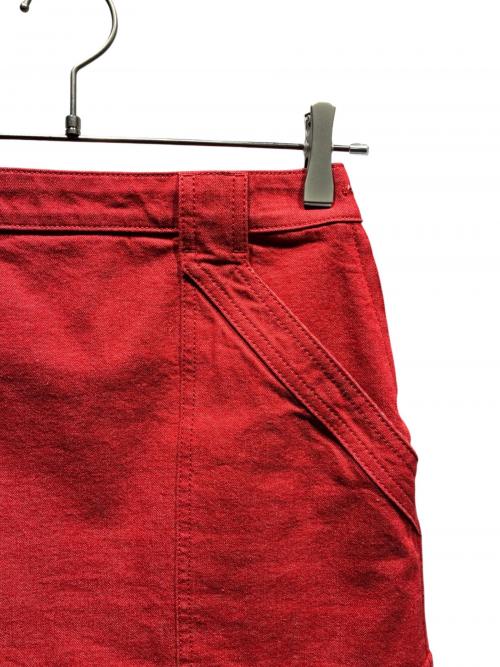 HERMES（エルメス）HERMES (エルメス) カラーデニムスカート レッド サイズ:34の古着・服飾アイテム