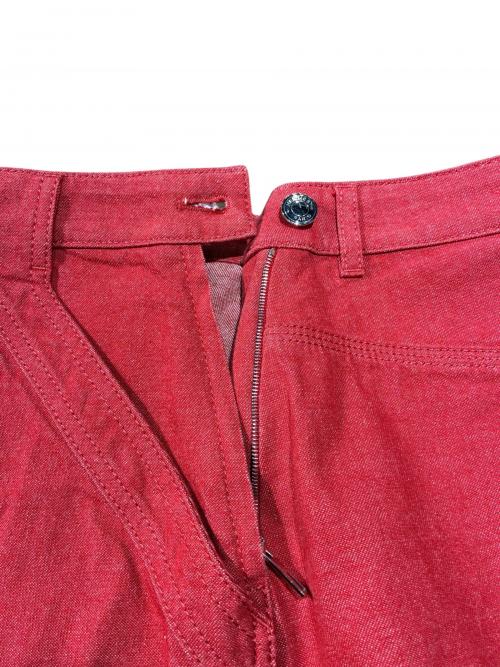 HERMES（エルメス）HERMES (エルメス) カラーデニムスカート レッド サイズ:34の古着・服飾アイテム