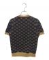 GUCCI (グッチ) GG柄 半袖ラメニット ブラック サイズ:S：50000円