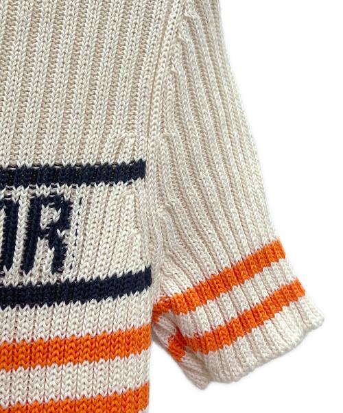 Christian Dior（クリスチャン ディオール）Christian Dior (クリスチャン ディオール) 半袖ロゴニット オレンジ サイズ:34の古着・服飾アイテム