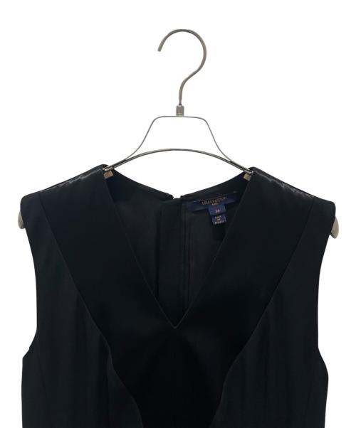 LOUIS VUITTON（ルイ ヴィトン）LOUIS VUITTON (ルイ ヴィトン) ノースリーブバックジップワンピース ブラック サイズ:36の古着・服飾アイテム