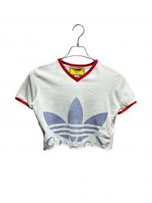 GUCCI×adidas（グッチ×アディダス）の古着「クロップドTシャツ」｜ホワイト